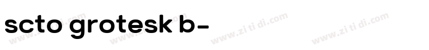scto grotesk b字体转换